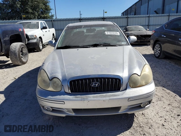 2005 Hyundai Sonata GL with VIN KMHWF25S25A129482, listed as a Copart auction lot 81823244 with 247,656 mi miles and Clean Title. Bid and sale history available at carsss.com. Image 5.