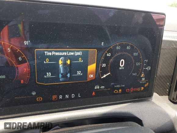 2024 Ford Mustang EcoBoost with VIN 1FA6P8TH7R5105582, listed as a Copart auction lot 62983705 with 14,984 mi miles and Salvage title. Bid and sale history available at DreamBid. Image 9.