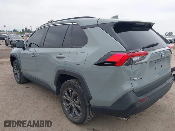 2022 Toyota RAV4 Hybrid XLE Premium with VIN 4T3B6RFV8NU102695, listed as a IAAI auction lot 42385078 with 35,614 mi miles and . Bid and sale history available at DreamBid. Image 3.