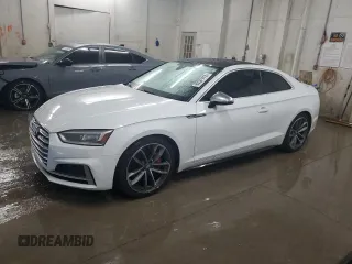 2018 Audi S5 Premium Plus with VIN WAUP4AF59JA044485, listed as a Copart auction lot 89341415 with 75,886 mi miles and Salvage Title. Bid and sale history available at DreamBid. Image 1.