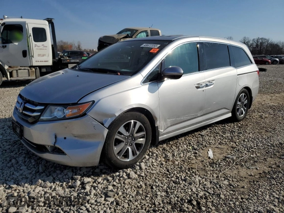 2014 Honda Odyssey Touring with VIN 5FNRL5H93EB132189, listed as a Copart auction lot 48622355 with Not Provided miles and Salvage Title. Bid and sale history available at carsss.com. Image 1.