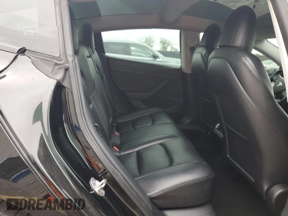 2022 Tesla Model 3 with VIN 5YJ3E1EA0NF186296, listed as a Copart auction lot 45711405 with 75,653 mi miles and Salvage Title. Bid and sale history available at DreamBid. Image 10.