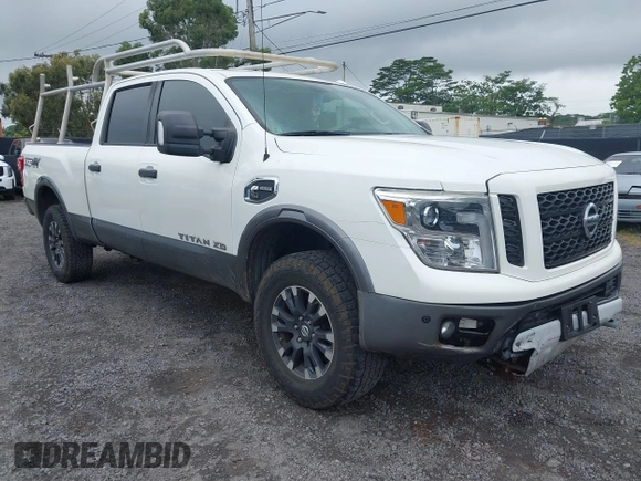 2017 Nissan Titan XD PRO-4X with VIN 1N6BA1F47HN517135, listed as a IAAI auction lot 41605323 with 108,984 mi miles. Bid and sale history available at carsss.com. Image 1.