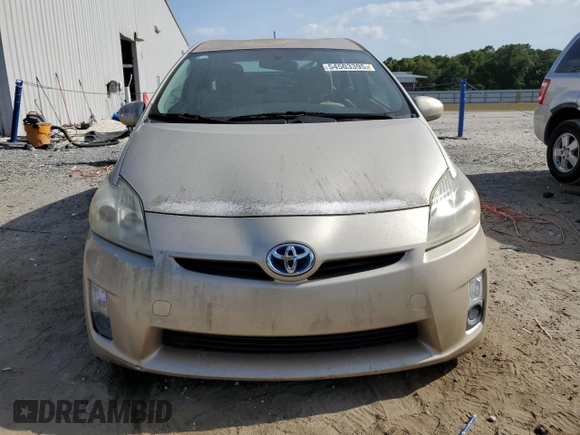 2010 Toyota Prius II with VIN JTDKN3DUXA1033639, listed as a Copart auction lot 54503395 with 0 mi miles and Clean Title. Bid and sale history available at carsss.com. Image 5.