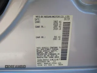 2020 Nissan Altima SV z VIN 1N4BL4DV3LC182167, wystawiony jako IAAI lot #42071300 z przebiegiem 69 122 mil mil oraz . Historia ofert i sprzedaży dostępna na DreamBid. Obrazek 9.