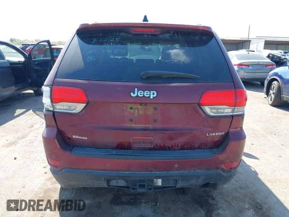 2017 Jeep Grand Cherokee Laredo with VIN 1C4RJEAG4HC674921, listed as a IAAI auction lot 41876971 with 115,773 mi miles. Bid and sale history available at carsss.com. Image 17.