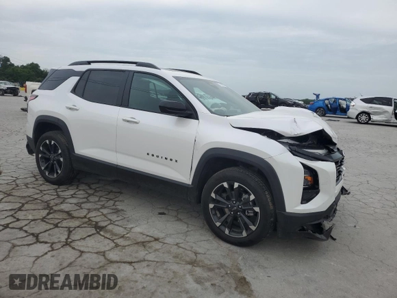 2025 Chevrolet Equinox AWD RS z VIN 3GNAXTEG5SL214390, wystawiony jako Copart lot #57106575 z przebiegiem 5 775 mil mil oraz Szkoda całkowita • Salvage title. Historia ofert i sprzedaży dostępna na DreamBid. Obrazek 4.