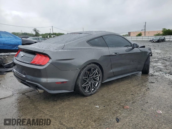 2018 Ford Mustang EcoBoost with VIN 1FA6P8TH9J5101649, listed as a Copart auction lot 57982535 with Not provided miles and Salvage title. Bid and sale history available at DreamBid. Image 3.