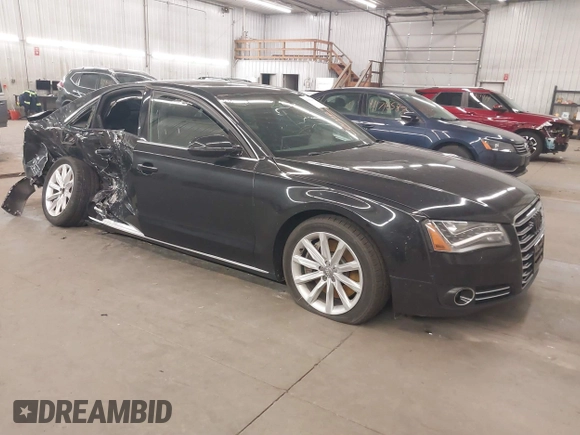2012 Audi A8 with VIN WAUAVAFD3CN009835, listed as a IAAI auction lot 41816293 with Not provided miles and . Bid and sale history available at DreamBid. Image 1.