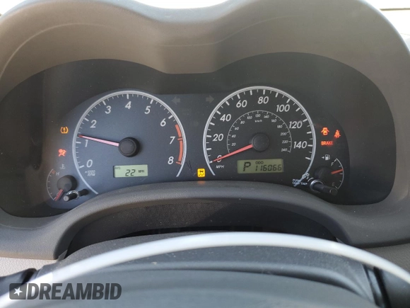 2010 Toyota Corolla with VIN 1NXBU4EE5AZ260442, listed as a Copart auction lot 48514675 with 116,066 mi miles and Salvage Title. Bid and sale history available at carsss.com. Image 9.