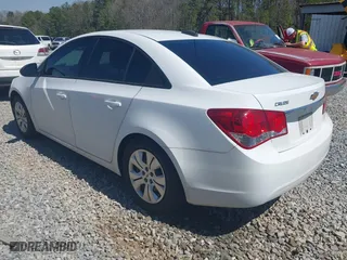 2015 Chevrolet Cruze LS with VIN 1G1PA5SH7F7139286, listed as a IAAI auction lot 41816701 with 91,255 mi miles. Bid and sale history available at carsss.com. Image 3.