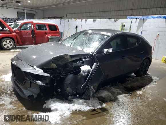 2023 Mazda 3 S Select with VIN JM1BPAKM6P1600701, listed as a Copart auction lot 43188045 with Not provided miles and Salvage title. Bid and sale history available at DreamBid. Image 1.