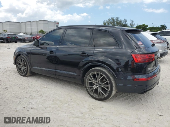 2019 Audi Q7 Prestige z VIN WA1VAAF79KD003515, wystawiony jako Copart lot #56476375 z przebiegiem 55 027 mil mil oraz Nie do naprawy • Non repairable. Historia ofert i sprzedaży dostępna na DreamBid. Obrazek 2.
