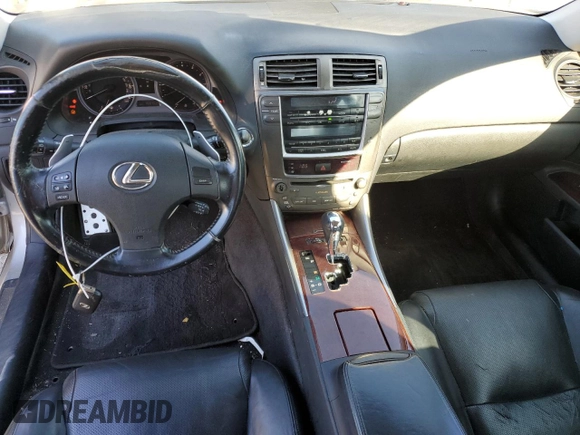 2007 Lexus IS with VIN JTHBK262372045115, listed as a Copart auction lot 46284455 with 166,463 mi miles and Clean Title. Bid and sale history available at carsss.com. Image 8.