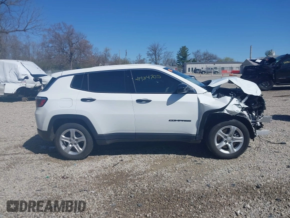 2024 Jeep Compass Sport with VIN 3C4NJDAN2RT591078, listed as a IAAI auction lot 41984705 with 49,220 mi miles and . Bid and sale history available at DreamBid. Image 14.