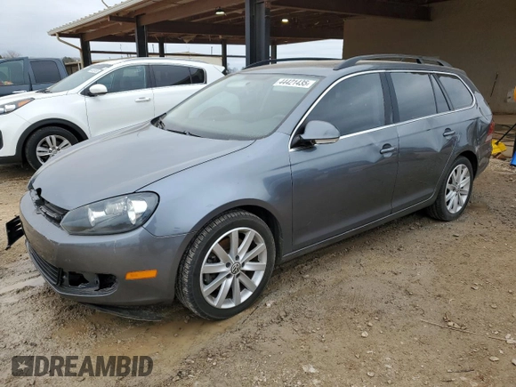 2013 Volkswagen Jetta SportWagen TDI with VIN 3VWPL7AJ9DM694774, listed as a Copart auction lot 44421435 with 127,436 mi miles and Salvage Title. Bid and sale history available at carsss.com. Image 1.