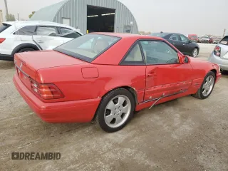 1999 Mercedes-Benz SL-Class with VIN WDBFA68F9XF186324, listed as a Copart auction lot 78376164 with 121,311 mi miles and Salvage Title. Bid and sale history available at carsss.com. Image 3.