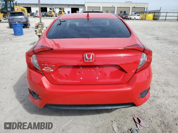 2018 Honda Civic EX with VIN 2HGFC2F78JH523816, listed as a Copart auction lot 49461835 with 158,061 mi miles and Salvage Title. Bid and sale history available at DreamBid. Image 6.
