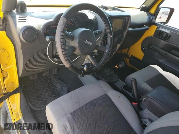 2008 Jeep Wrangler X with VIN 1J4FA24188L567678, listed as a Copart auction lot 60918635 with 185,368 mi miles and Salvage title. Bid and sale history available at DreamBid. Image 8.