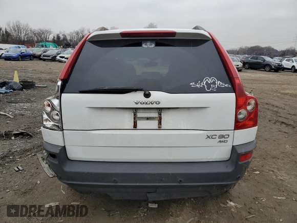 2004 Volvo XC90 with VIN YV1CZ59H741044399, listed as a Copart auction lot 86621574 with 156,673 mi miles and Salvage Title. Bid and sale history available at carsss.com. Image 6.