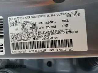 2021 Toyota Tacoma SR with VIN 3TMCZ5AN4MM402889, listed as a Copart auction lot 59942695 with 61,504 mi miles and Salvage title. Bid and sale history available at DreamBid. Image 12.