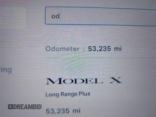 2021 Tesla Model X Long Range Plus with VIN 5YJXCDE29MF316169, listed as a IAAI auction lot 41232066 with 53,235 mi miles and . Bid and sale history available at carsss.com. Image 16.