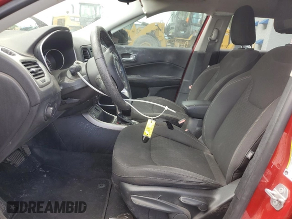 2017 Jeep Compass Sport с VIN 3C4NJCAB6HT659753, выставлен на аукционе Copart как лот 56178755 с пробегом 81 619 миль миль и Списание • Salvage title. История ставок и продаж доступна на DreamBid. Изображение 7.