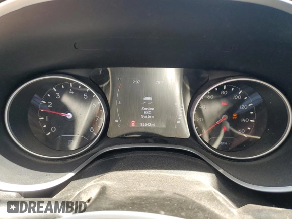 2018 Jeep Compass Sport with VIN 3C4NJDAB7JT373681, listed as a Copart auction lot 58225285 with 95,542 mi miles and Salvage title. Bid and sale history available at DreamBid. Image 9.
