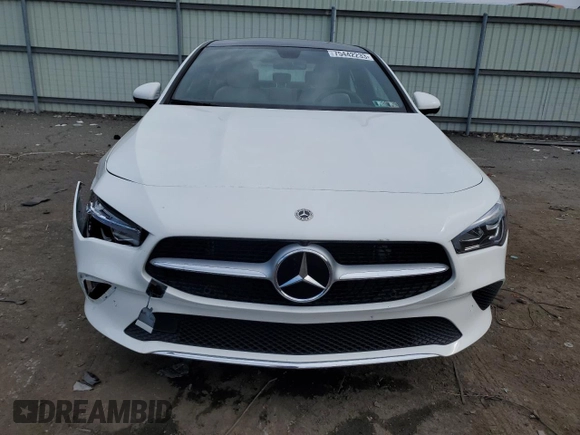 2022 Mercedes-Benz CLA 250 with VIN W1K5J4HB5NN300911, listed as a Copart auction lot 75442233 with 3,595 mi miles and . Bid and sale history available at DreamBid. Image 5.