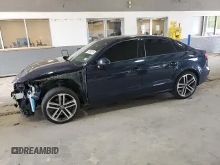 2018 Audi A3 Sedan Premium with VIN WAUAUGFF9J1039255, listed as a Copart auction lot 60853674 with 112,943 mi miles and Salvage Title. Bid and sale history available at carsss.com. Image 1.