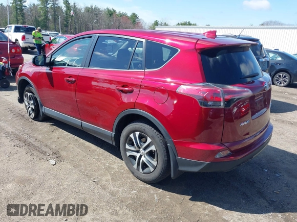 2018 Toyota RAV4 LE with VIN JTMBFREV2JD228186, listed as a IAAI auction lot 42076730 with 93,899 mi miles. Bid and sale history available at carsss.com. Image 3.
