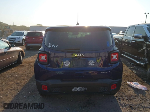 2020 Jeep Renegade Sport with VIN ZACNJAAB5LPM05727, listed as a IAAI auction lot 40515936 with Not Provided miles and . Bid and sale history available at carsss.com. Image 15.