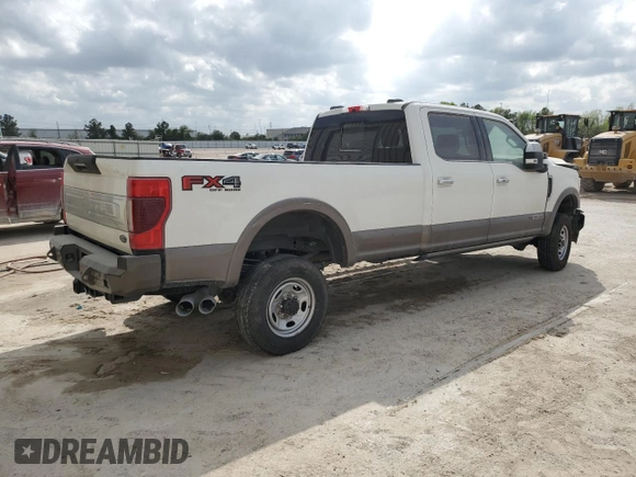2020 Ford F-350 XL with VIN 1FT8W3BT1LED32482, listed as a Copart auction lot 43860854 with 81,153 mi miles and Salvage title. Bid and sale history available at DreamBid. Image 3.