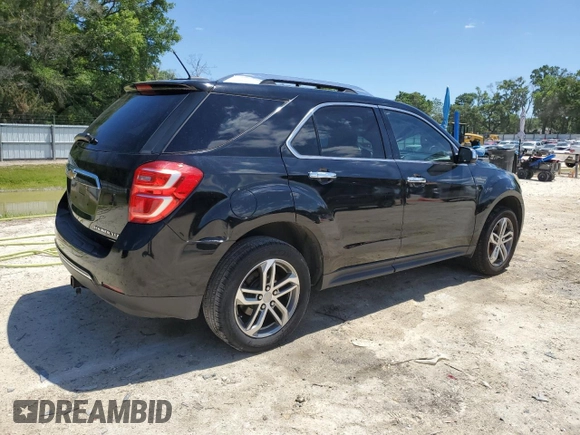 2016 Chevrolet Equinox LTZ with VIN 2GNALDEK7G1175171, listed as a Copart auction lot 52838955 with 148,100 mi miles and Salvage Title. Bid and sale history available at carsss.com. Image 3.