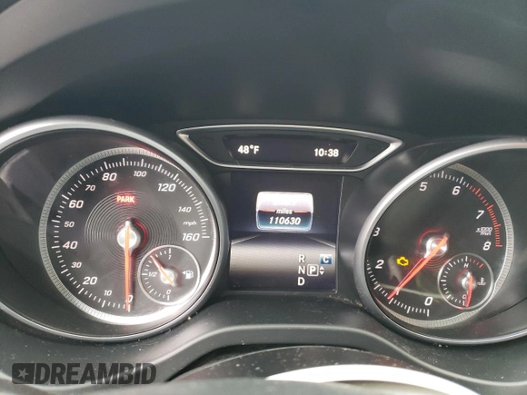 2017 Mercedes-Benz CLA 250 with VIN WDDSJ4GB0HN492621, listed as a Copart auction lot 45996715 with 110,630 mi miles and Salvage Title. Bid and sale history available at DreamBid. Image 9.