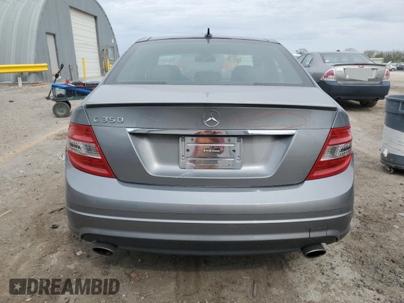 2008 Mercedes-Benz C 350 Sport with VIN WDDGF56X58R025469, listed as a Copart auction lot 51845005 with 49,759 mi miles and Salvage title. Bid and sale history available at DreamBid. Image 6.
