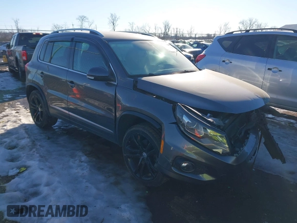 2016 Volkswagen Tiguan S with VIN WVGBV7AX9GW616488, listed as a IAAI auction lot 41402119 with 66,288 mi miles and . Bid and sale history available at DreamBid. Image 1.