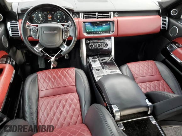 2017 Land Rover Range Rover with VIN SALGS5FE5HA322897, listed as a Copart auction lot 83859694 with 82,675 mi miles and Salvage title. Bid and sale history available at DreamBid. Image 8.