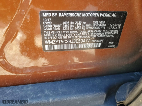 2018 MINI Countryman Cooper S with VIN WMZYT5C39J3E59477, listed as a Copart auction lot 87505215 with 43,155 mi miles and Salvage Title. Bid and sale history available at carsss.com. Image 12.