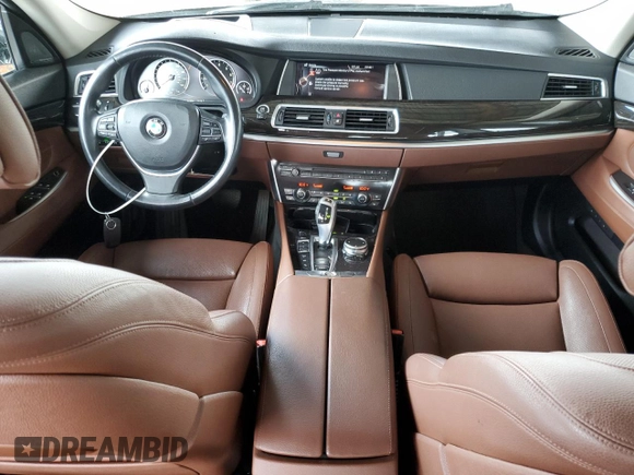 2015 BMW 5 Series 535i Gran Turismo xDrive with VIN WBA5M4C52FD186390, listed as a Copart auction lot 64418354 with 81,058 mi miles and Salvage title. Bid and sale history available at DreamBid. Image 8.