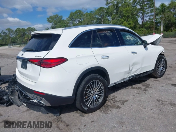 2025 Mercedes-Benz GLC 300 z VIN W1NKM4HB3SF237083, wystawiony jako IAAI lot #41666241 z przebiegiem Nie podano mil oraz . Historia ofert i sprzedaży dostępna na DreamBid. Obrazek 4.