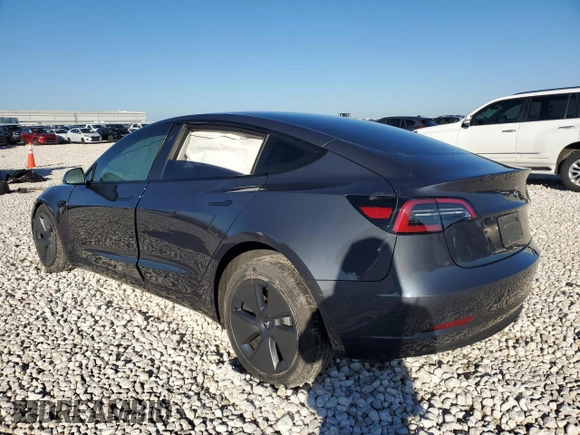 2023 Tesla Model 3 with VIN 5YJ3E1EA7PF668587, listed as a Copart auction lot 43395535 with Not Provided miles and Salvage Title. Bid and sale history available at DreamBid. Image 2.
