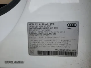 2016 Audi Q5 Premium Plus z VIN WA1D7AFP6GA023384, wystawiony jako Copart lot #54899665 z przebiegiem 95 014 mil mil oraz Szkody całkowita. Historia ofert i sprzedaży dostępna na DreamBid. Obrazek 13.