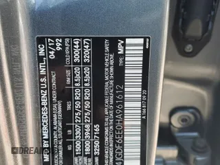 2017 Mercedes-Benz GLS 450 with VIN 4JGDF6EE0HA961612, listed as a Copart auction lot 62366834 with 95,465 mi miles and Salvage Title. Bid and sale history available at DreamBid. Image 14.
