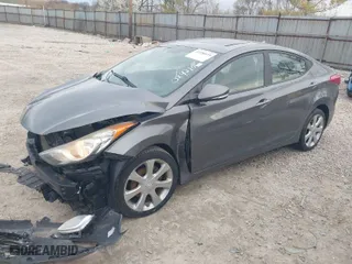2012 Hyundai Elantra Limited with VIN 5NPDH4AE7CH084210, listed as a IAAI auction lot 41936519 with 120,945 mi miles. Bid and sale history available at carsss.com. Image 2.