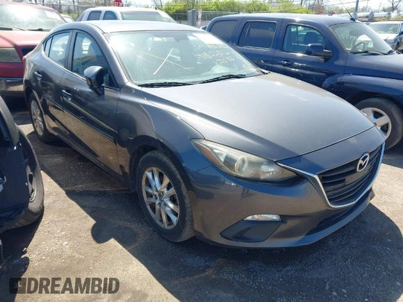 2014 Mazda 3 i Grand Touring with VIN JM1BM1W70E1116419, listed as a IAAI auction lot 41802012 with 143,353 mi miles and . Bid and sale history available at carsss.com. Image 1.
