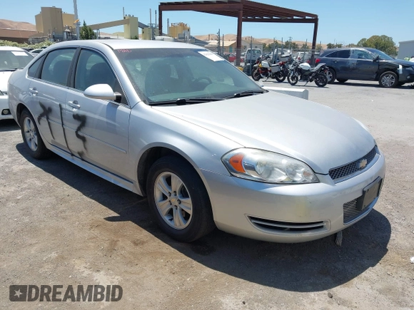 2012 Chevrolet Impala LS Fleet with VIN 2G1WF5E31C1302018, listed as a IAAI auction lot 42625669 with 153,691 mi miles and . Bid and sale history available at DreamBid. Image 1.