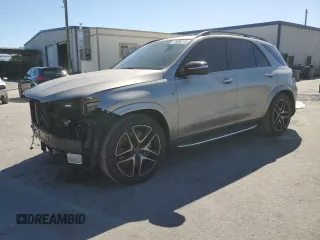 2021 Mercedes-Benz GLE 53 AMG with VIN 4JGFB6BBXMA281483, listed as a Copart auction lot 48888145 with 51,544 mi miles and Non repairable. Bid and sale history available at DreamBid. Image 1.