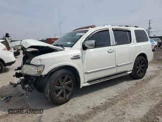 2008 Infiniti QX56 with VIN 5N3AA08D58N902525, listed as a Copart auction lot 49851505 with 214,239 mi miles and Salvage Title. Bid and sale history available at carsss.com. Image 1.