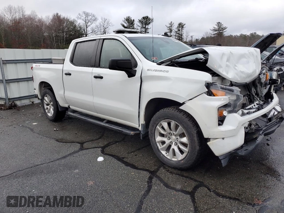 2022 Chevrolet Silverado 1500 Custom with VIN 1GCPDBEKXNZ531847, listed as a Copart auction lot 84716374 with 54,211 mi miles and Salvage Title. Bid and sale history available at carsss.com. Image 4.
